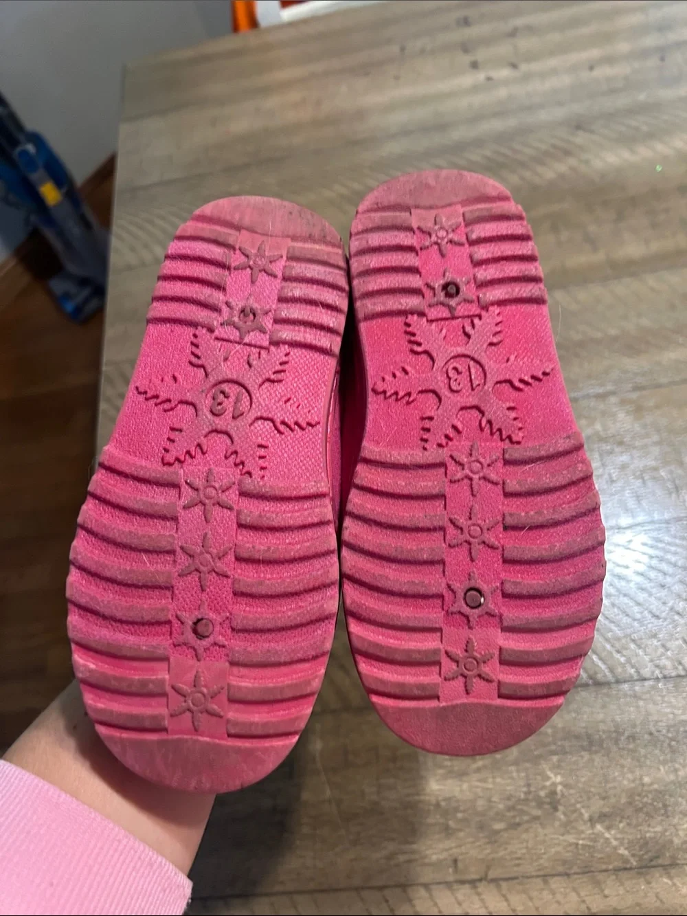 Sonoma Kids Ugg style slip on shoes Hot Pink size 13